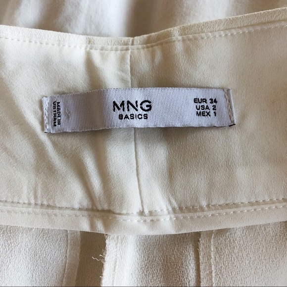 Mango white high waisted trousers - Picture 4 of 4
